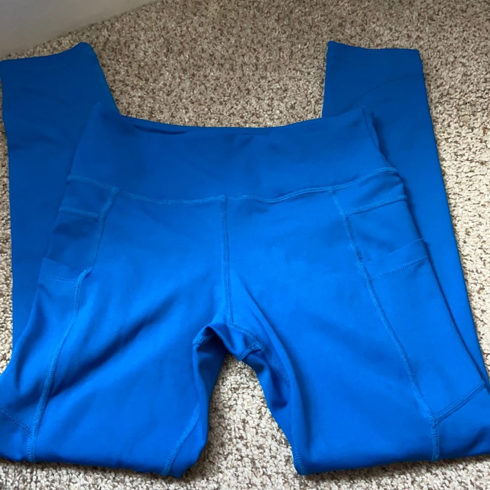 zyia blue athletic leggings